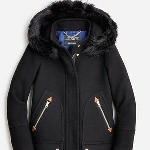 NWT JCrew Winter Coat: Chateau parka in Italian stadium-cloth wool